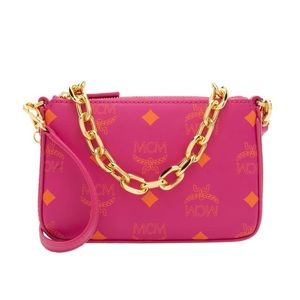 (MT180) Authentic NWT MCM Color Splash Mini Crossbody/Pouch/Shoulder Bag